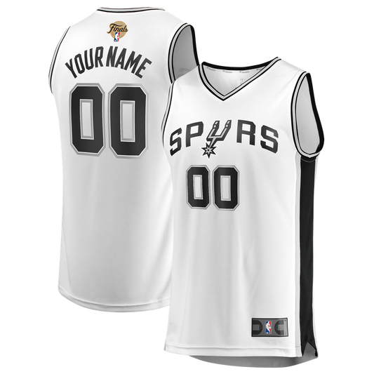 San Antonio Spurs Fanatics 2026 NBA Finals Fast Break Custom Jersey - Association Edition - White Team Jersey Sports Fan Apparel