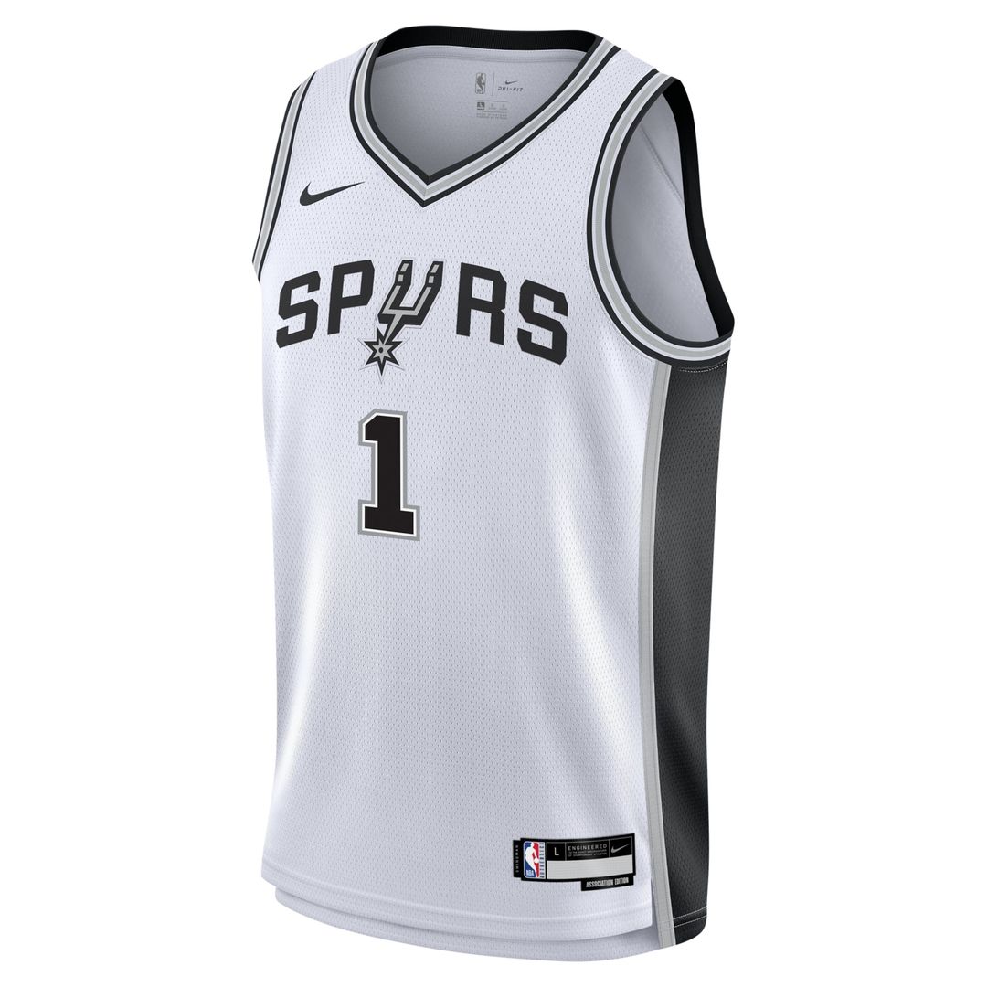 San Antonio Spurs Victor Wembanyama Nike Youth Swingman Jersey - Association Edition - White Team Jersey Sports Fan Apparel