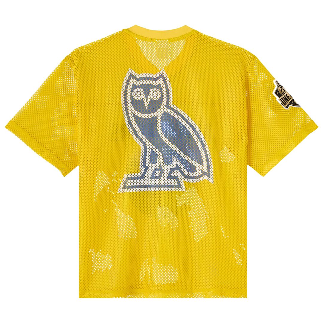 Golden State Warriors OVO x NBA Mesh Football Fashion Jersey - Gold Team Jersey Sports Fan Apparel