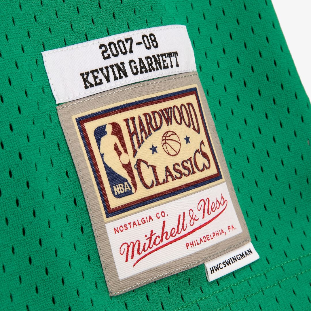 Boston Celtics Kevin Garnett Mitchell & Ness 2007 - 08 Hardwood Classics Swingman Jersey - Kelly Green Team Jersey Sports Fan Apparel