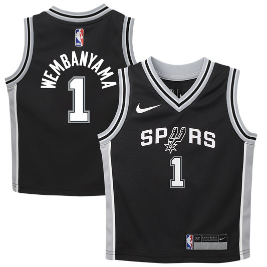 San Antonio Spurs Victor Wembanyama Nike Infant Swingman Jersey - Icon Edition - Black Team Jersey Sports Fan Apparel