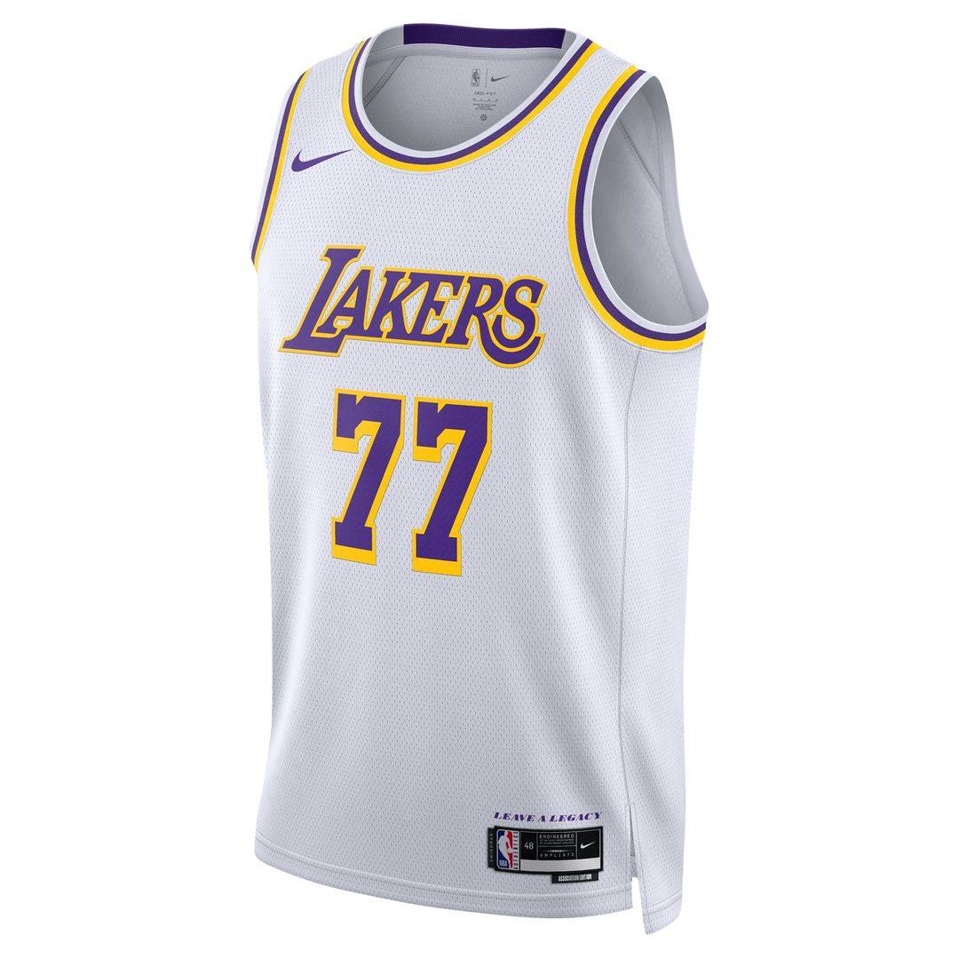 Los Angeles Lakers Luka Dončić Nike Unisex Swingman Jersey - Association Edition - White Team Jersey Sports Fan Apparel