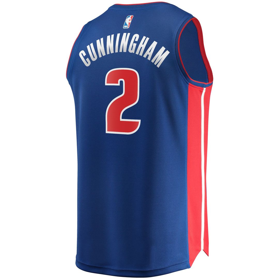 Detroit Pistons Cade Cunningham Fanatics Fast Break Replica Jersey - Icon Edition - Blue Team Jersey Sports Fan Apparel