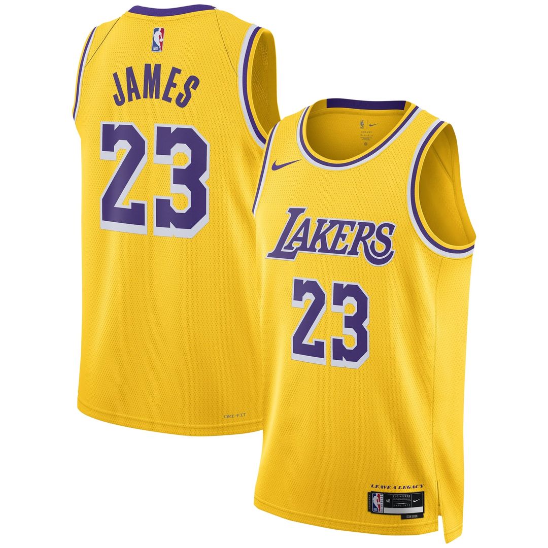 Los Angeles Lakers LeBron James Nike Unisex Swingman Jersey - Icon Edition - Gold Team Jersey Sports Fan Apparel
