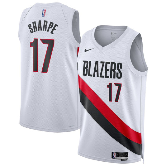 Portland Trail Blazers Shaedon Sharpe Nike Unisex Swingman Player Jersey - Association Edition - White Team Jersey Sports Fan Apparel