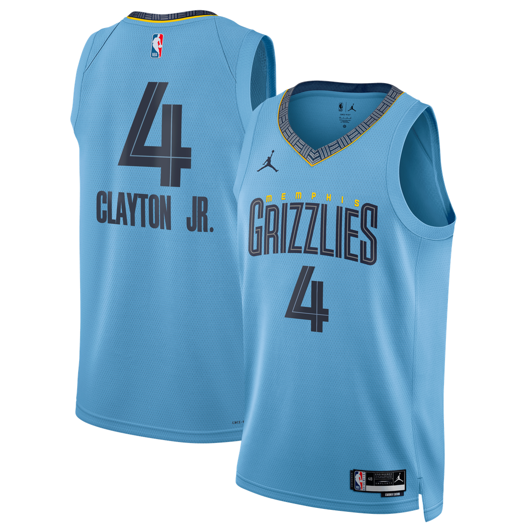 Memphis Grizzlies Walter Clayton Jr. Jordan Brand Unisex Swingman Jersey - Statement Edition - Light Blue Team Jersey Sports Fan Apparel