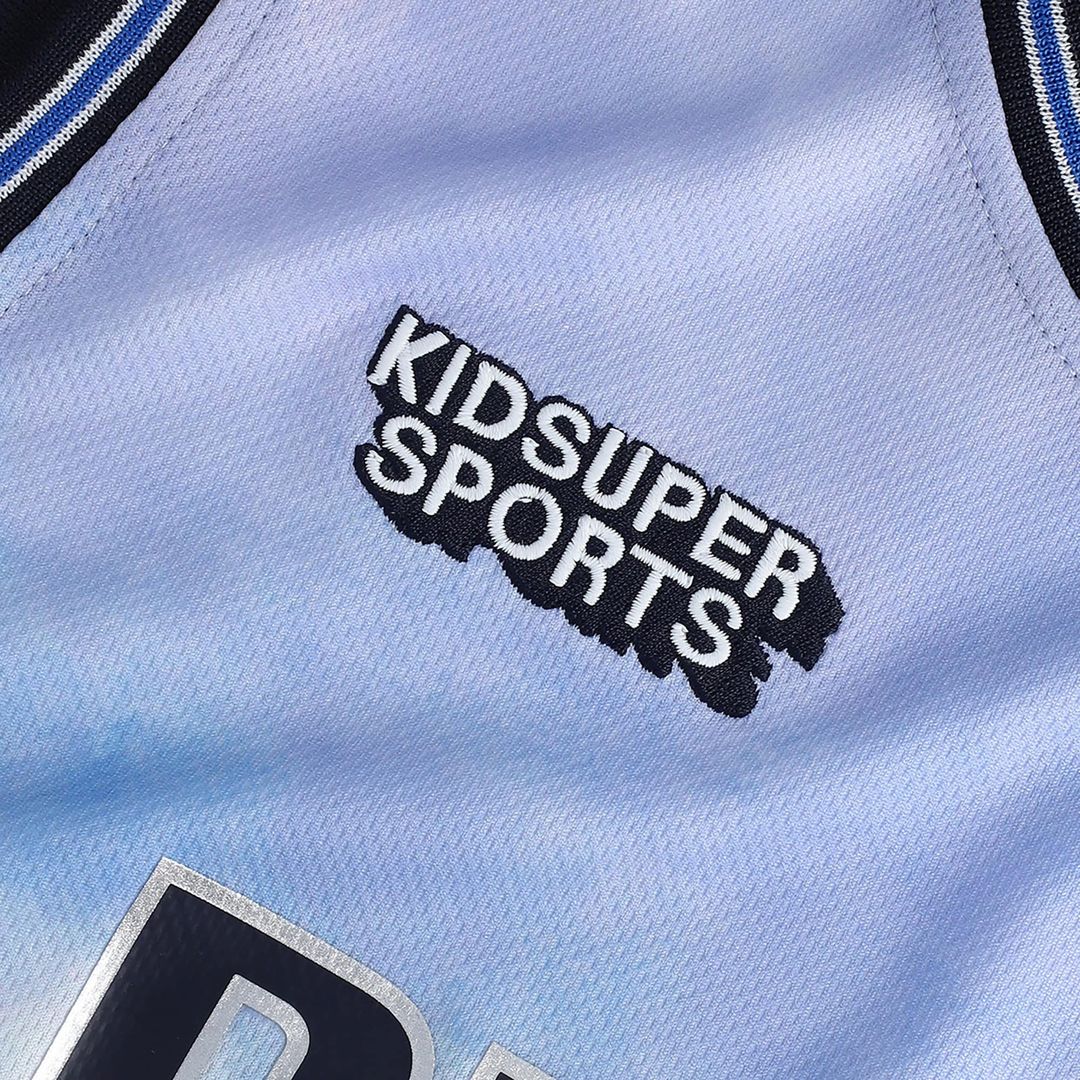 Dallas Mavericks NBA & KidSuper Studios by Fanatics Unisex Hometown Jersey - Blue Team Jersey Sports Fan Apparel