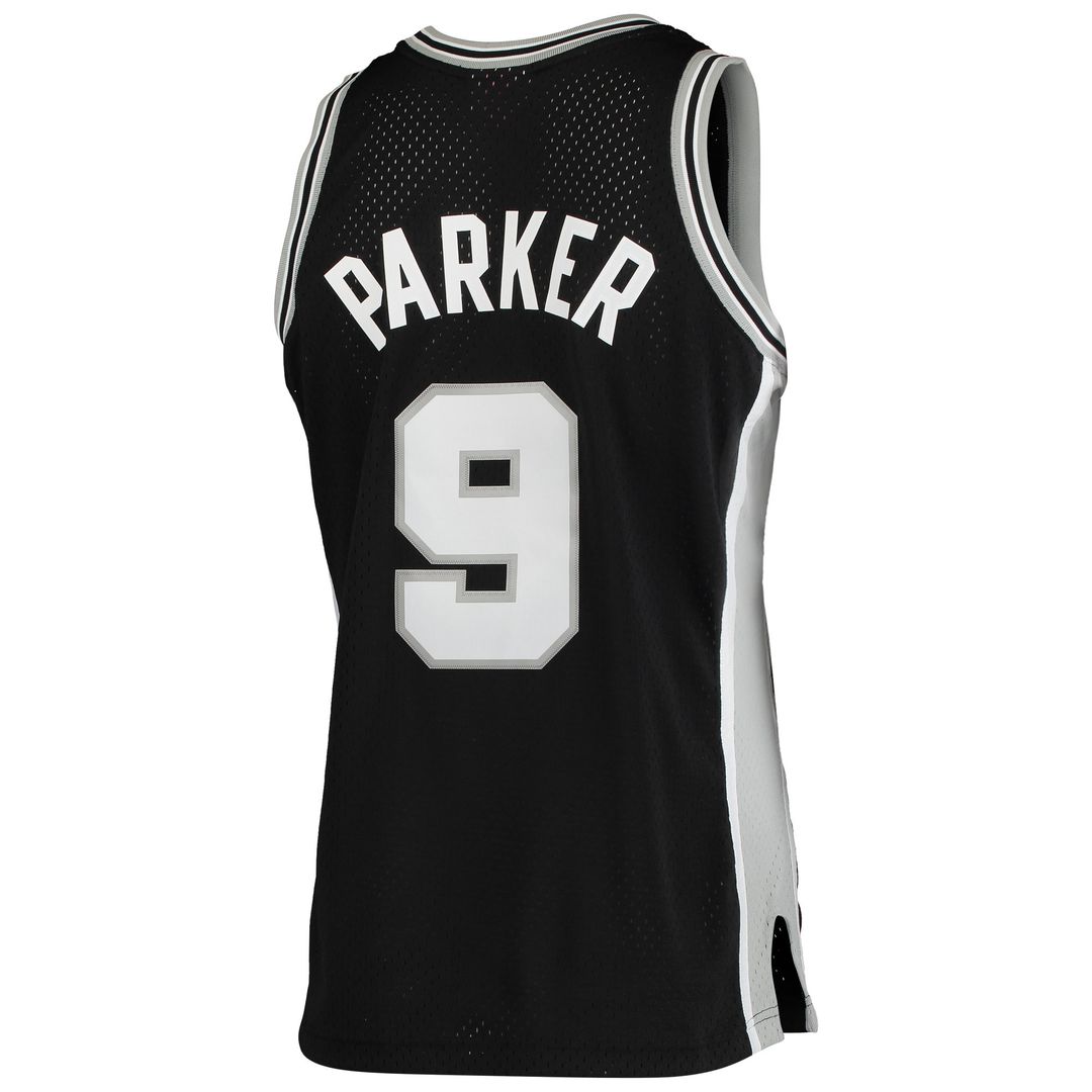 San Antonio Spurs Tony Parker Mitchell & Ness Hardwood Classics Swingman Jersey - Black Team Jersey Sports Fan Apparel