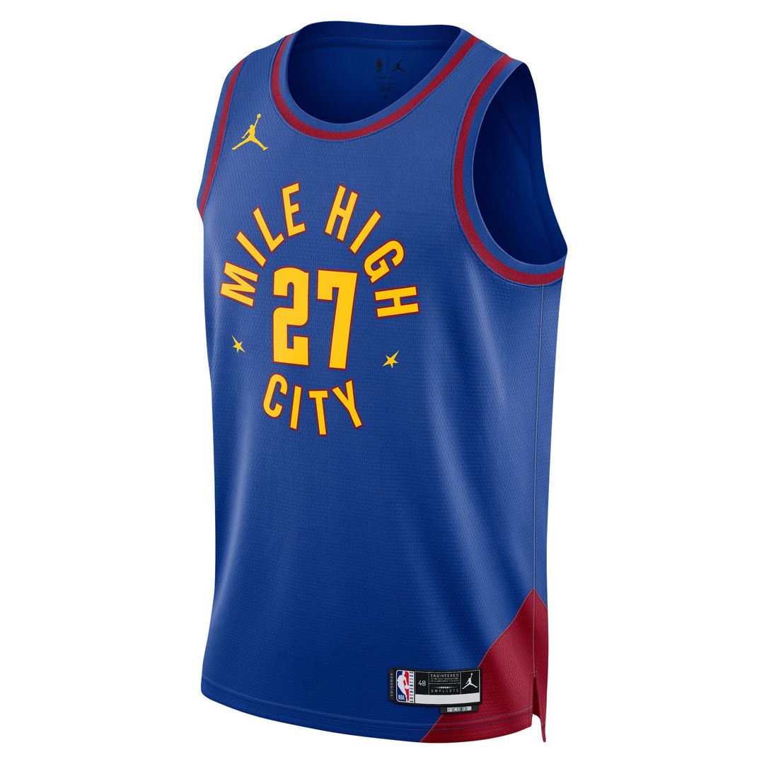 Denver Nuggets Jamal Murray Jordan Brand Unisex Swingman Jersey - Statement Edition - Blue Team Jersey Sports Fan Apparel