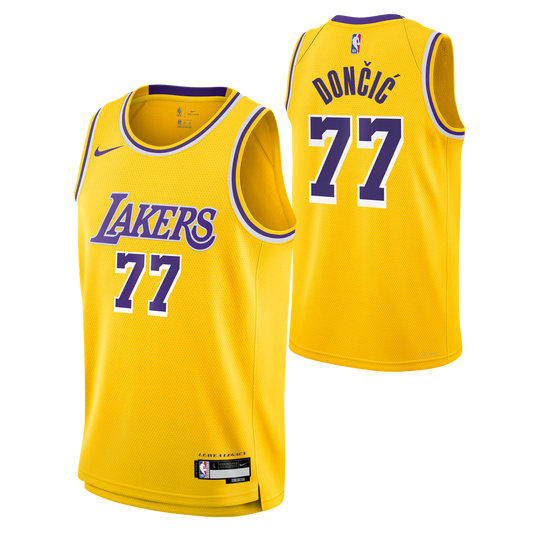 Los Angeles Lakers Luka Dončić Nike Youth Swingman Jersey - Icon Edition - Gold Team Jersey Sports Fan Apparel