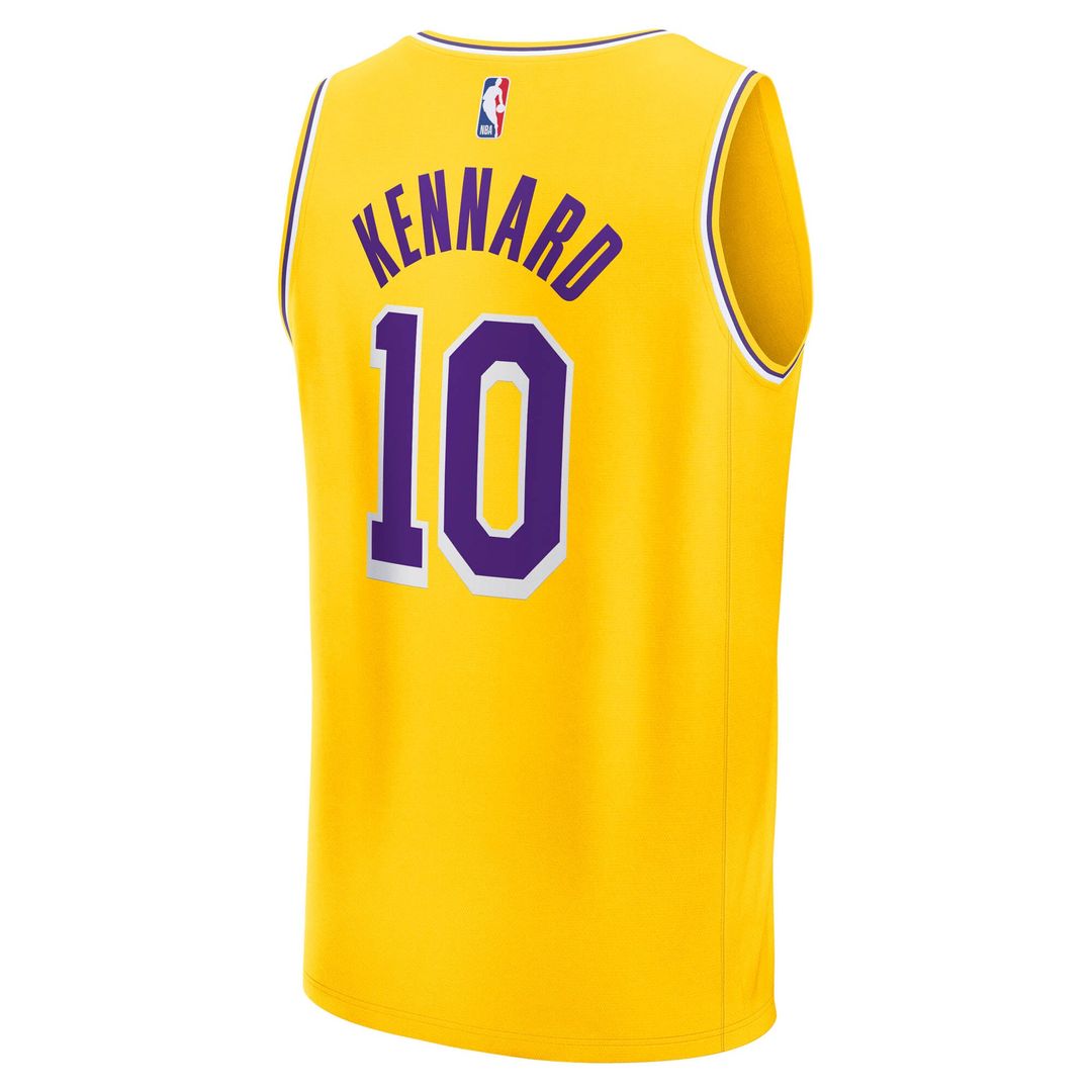 Los Angeles Lakers Luke Kennard Fanatics Fast Break Replica Jersey - Icon Edition - Gold Team Jersey Sports Fan Apparel