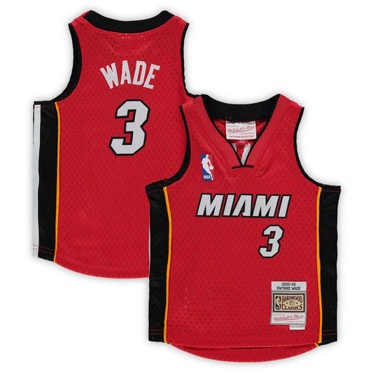 Miami Heat Dwyane Wade Mitchell & Ness Infant 2005/06 Hardwood Classics Player Jersey - Red Team Jersey Sports Fan Apparel