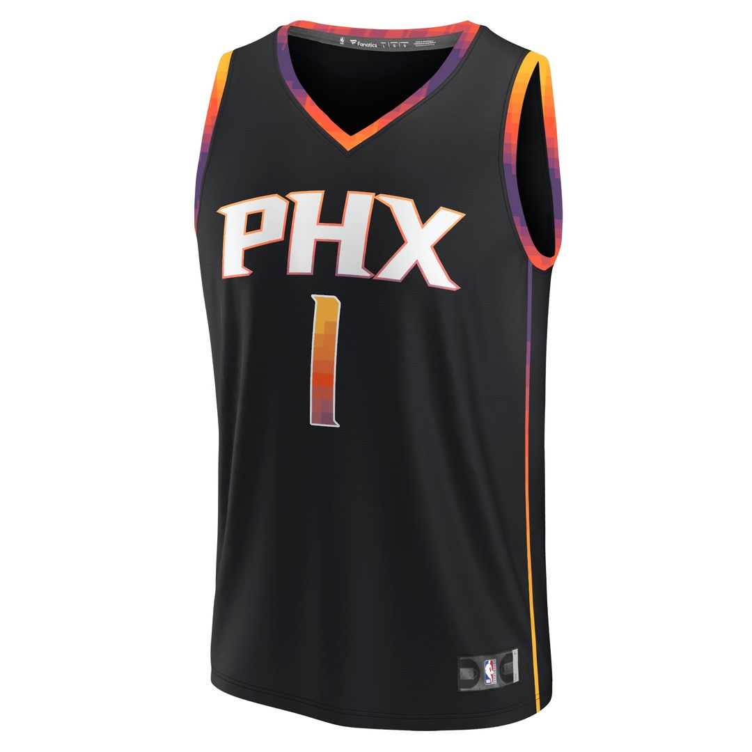 Phoenix Suns Devin Booker Fanatics Youth Fast Break Player Jersey - Statement Edition - Black Team Jersey Sports Fan Apparel