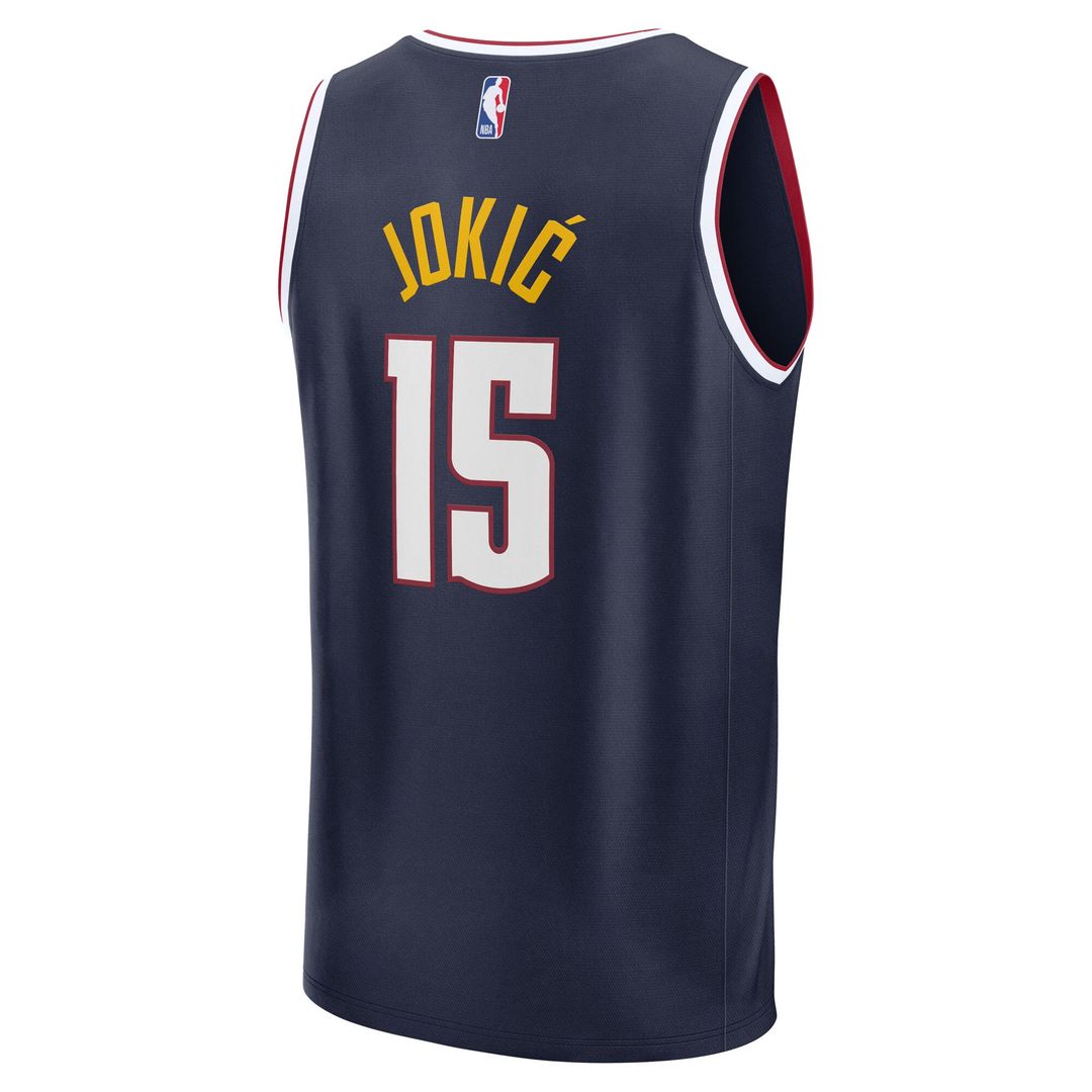 Denver Nuggets Nikola Jokic Fanatics Youth Fast Break Replica Player Jersey - Icon Edition - Navy Team Jersey Sports Fan Apparel