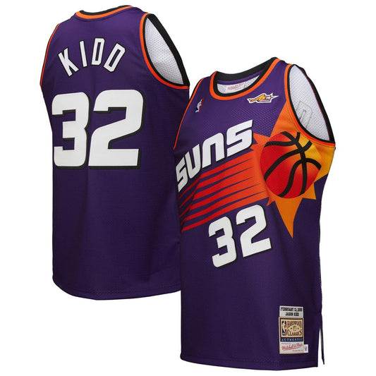 Phoenix Suns Jason Kidd Mitchell & Ness 2000 NBA All - Star Game Authentic Jersey - Purple Team Jersey Sports Fan Apparel