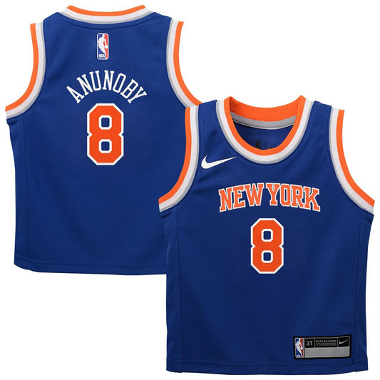 New York Knicks OG Anunoby Nike Toddler Swingman Swingman Jersey - Icon Edition - Blue Team Jersey Sports Fan Apparel