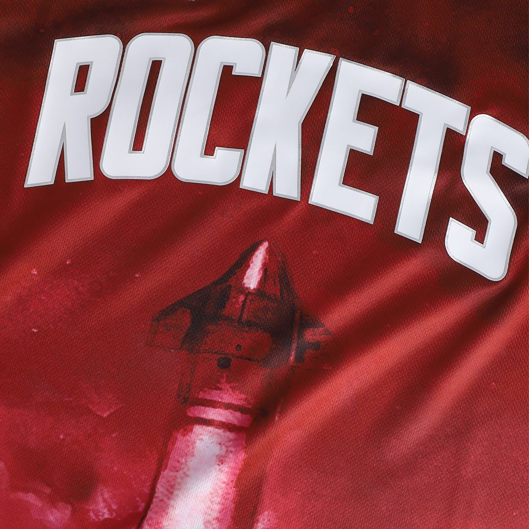 Houston Rockets NBA & KidSuper Studios by Fanatics Unisex Hometown Jersey - Red Team Jersey Sports Fan Apparel