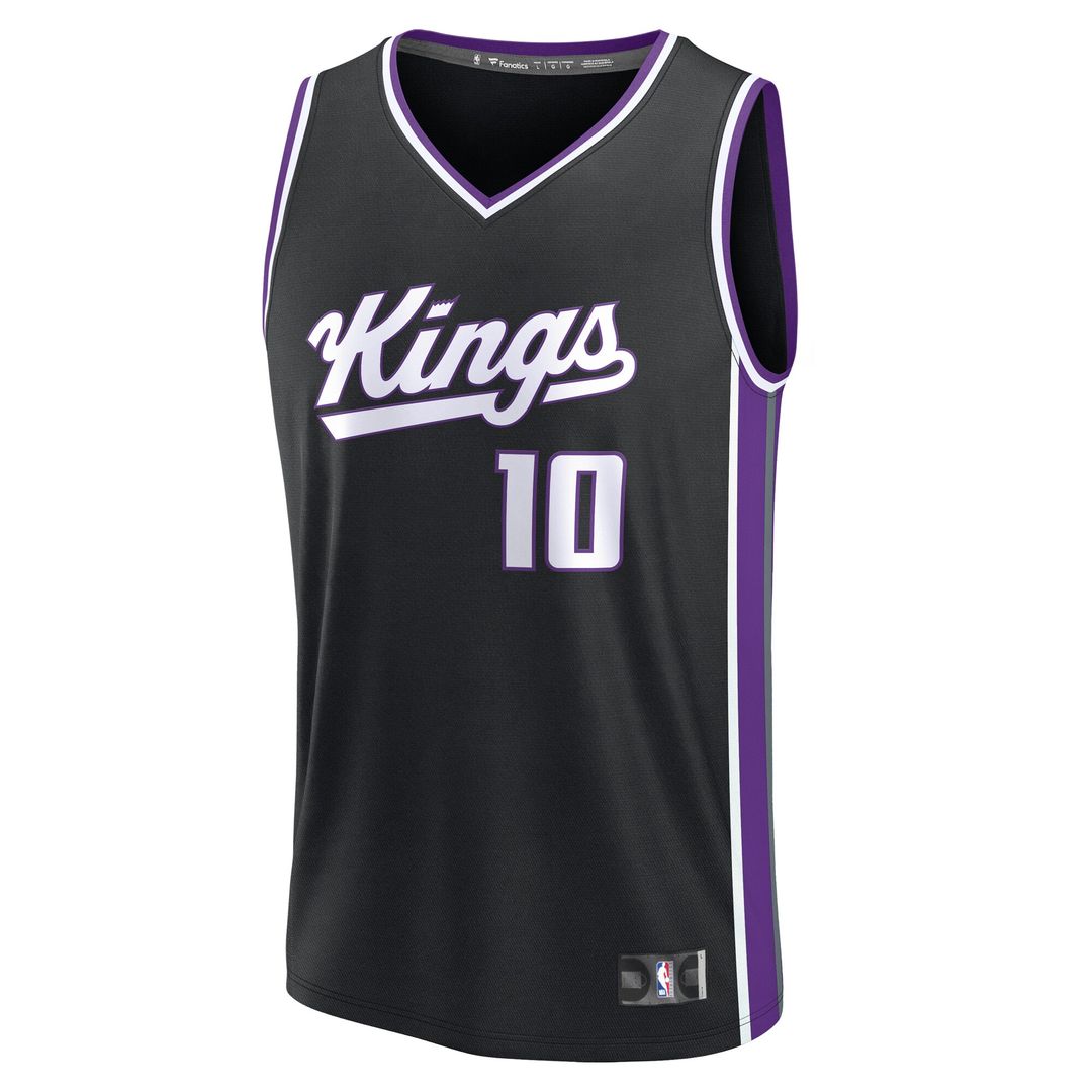 Sacramento Kings DeMar DeRozan Fanatics Youth Fast Break Replica Player Jersey - Icon Edition - Black Team Jersey Sports Fan Apparel