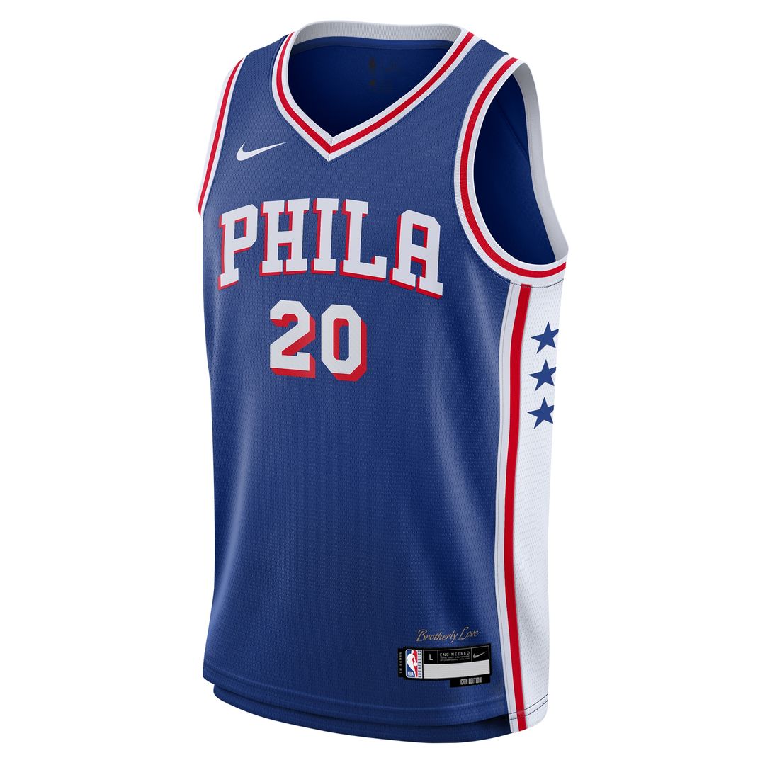 Philadelphia 76ers Jared McCain Nike Youth Swingman Jersey - Icon Edition - Royal Team Jersey Sports Fan Apparel