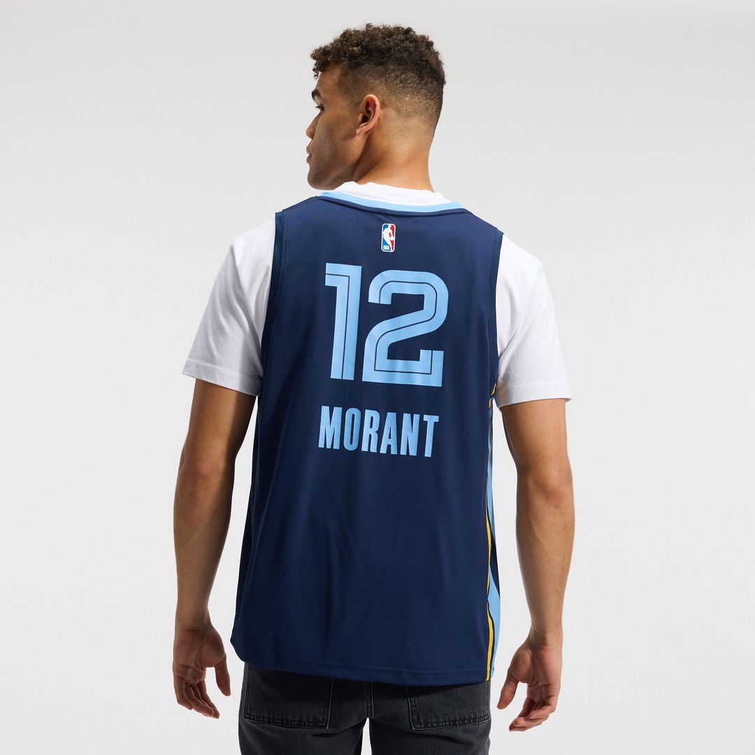 Memphis Grizzlies Ja Morant Fanatics Fast Break Replica Player Jersey - Icon Edition - Navy Team Jersey Sports Fan Apparel