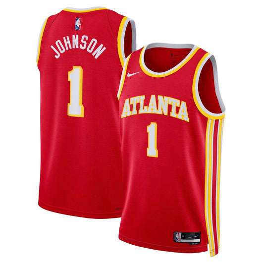 Atlanta Hawks Jalen Johnson Nike Unisex Swingman Jersey - Icon Edition - Red Team Jersey Sports Fan Apparel