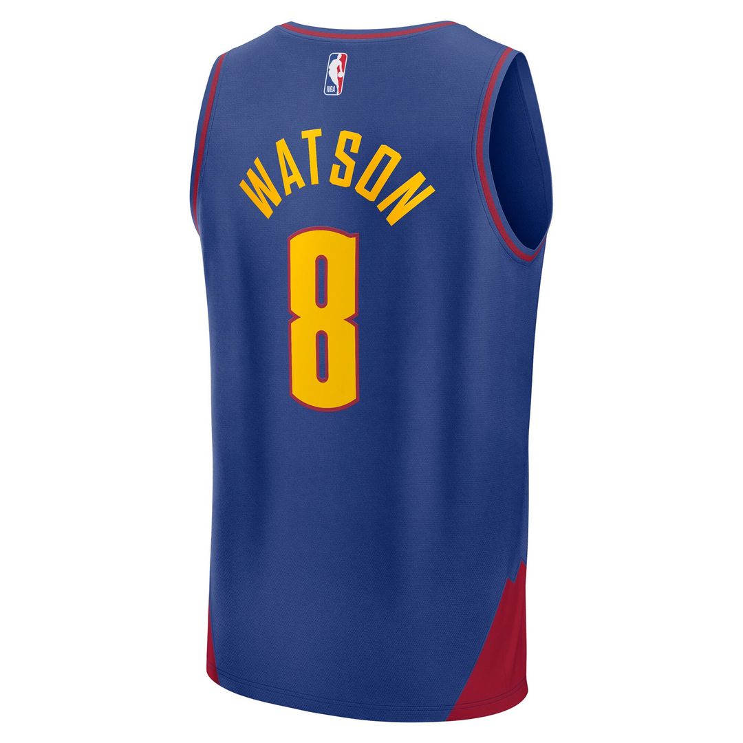 Denver Nuggets Peyton Watson Fanatics Fast Break Replica Player Jersey - Statement Edition - Blue Team Jersey Sports Fan Apparel
