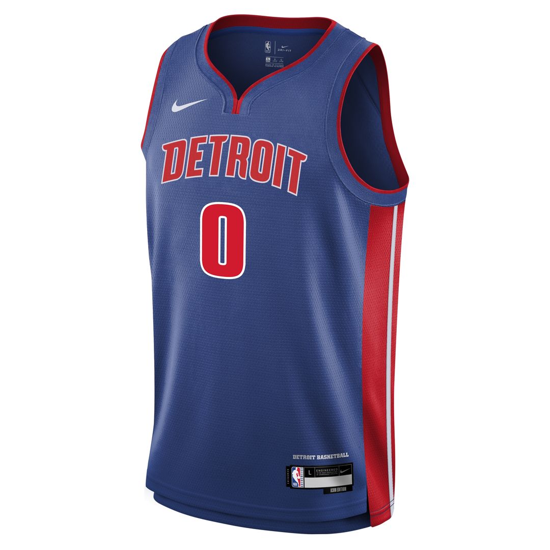 Detroit Pistons Jalen Duren Nike Youth Swingman Jersey - Icon Edition - Blue Team Jersey Sports Fan Apparel