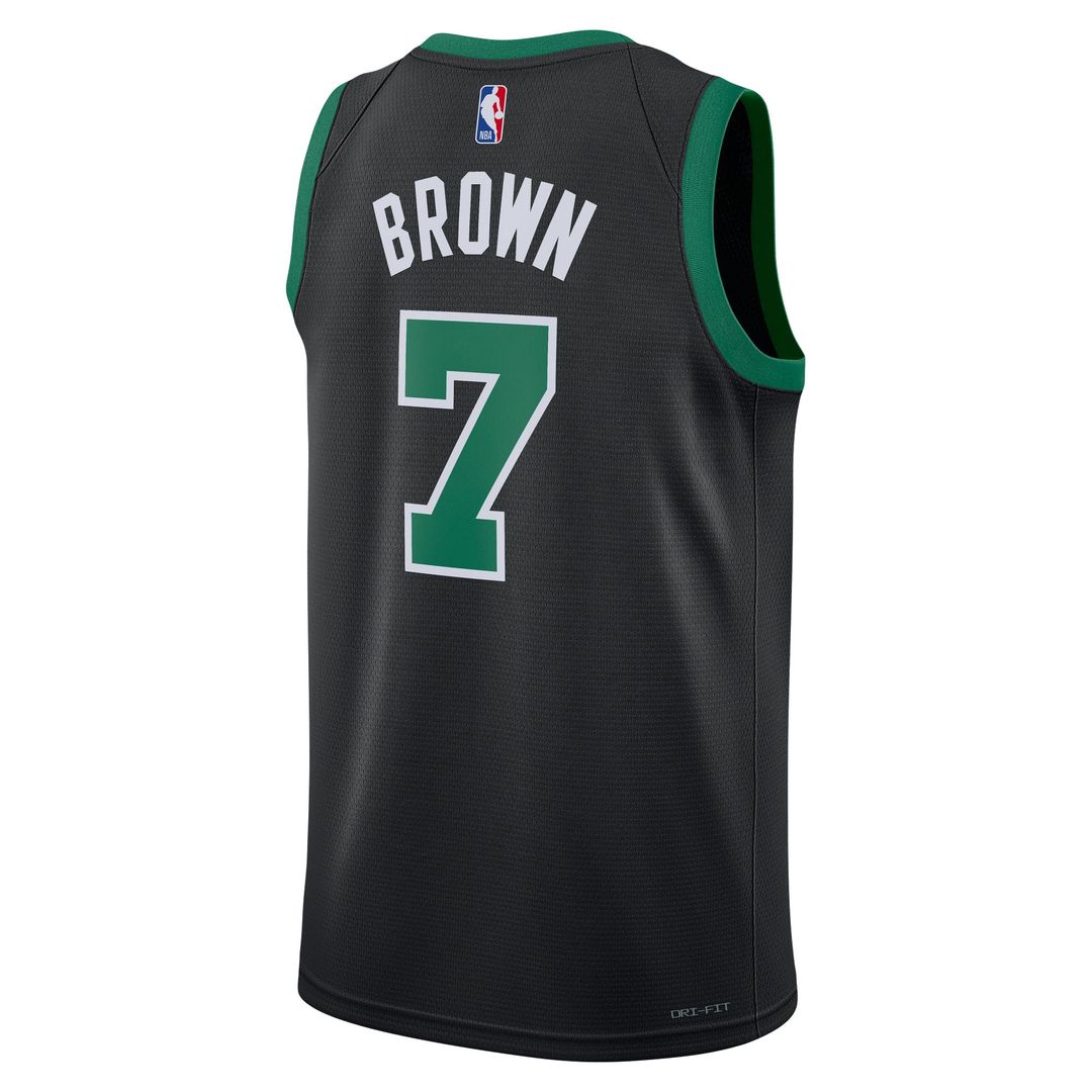 Boston Celtics Jaylen Brown Jordan Brand Unisex Swingman Jersey - Statement Edition - Black Team Jersey Sports Fan Apparel