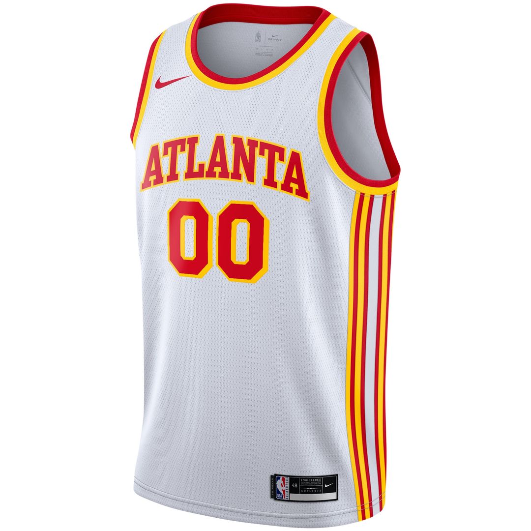 Atlanta Hawks Nike 2020/21 Swingman Custom Jersey - Association Edition - White Team Jersey Sports Fan Apparel