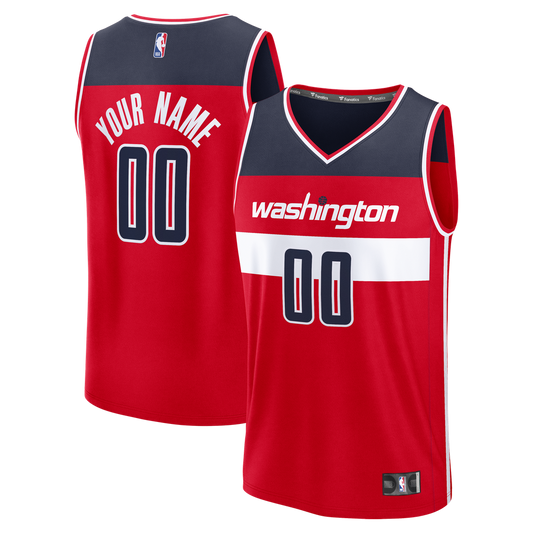 Washington Wizards Fanatics Fast Break Custom Jersey - Red - Icon Edition Team Jersey Sports Fan Apparel