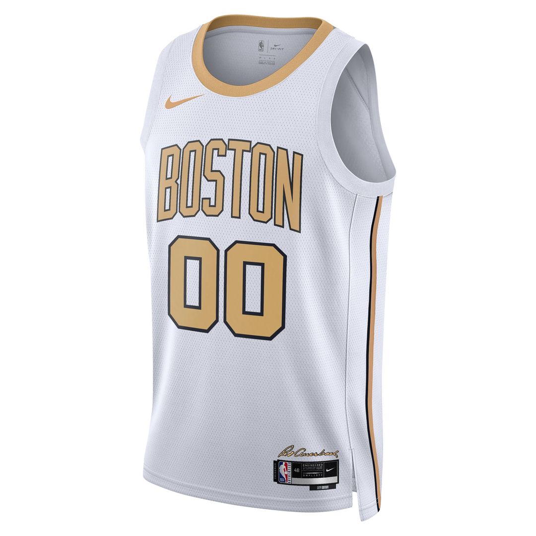 Boston Celtics Nike Unisex 2025/26 City Edition Swingman Custom Jersey - White Team Jersey Sports Fan Apparel