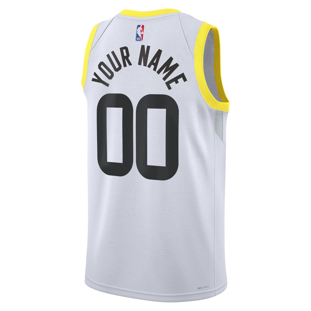 Utah Jazz Nike Unisex Swingman Custom Jersey White - Association Edition Team Jersey Sports Fan Apparel