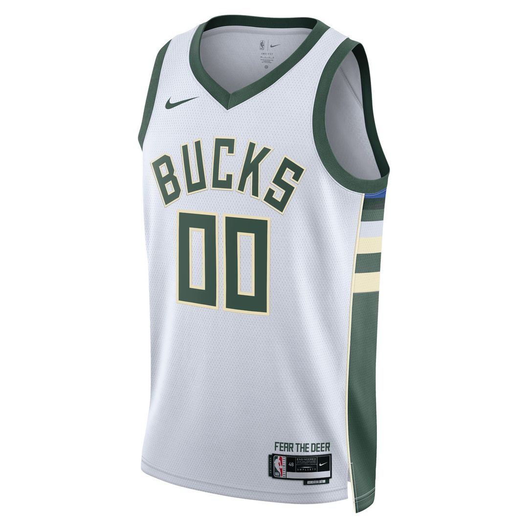 Milwaukee Bucks Nike Unisex Swingman Custom Jersey White - Association Edition Team Jersey Sports Fan Apparel
