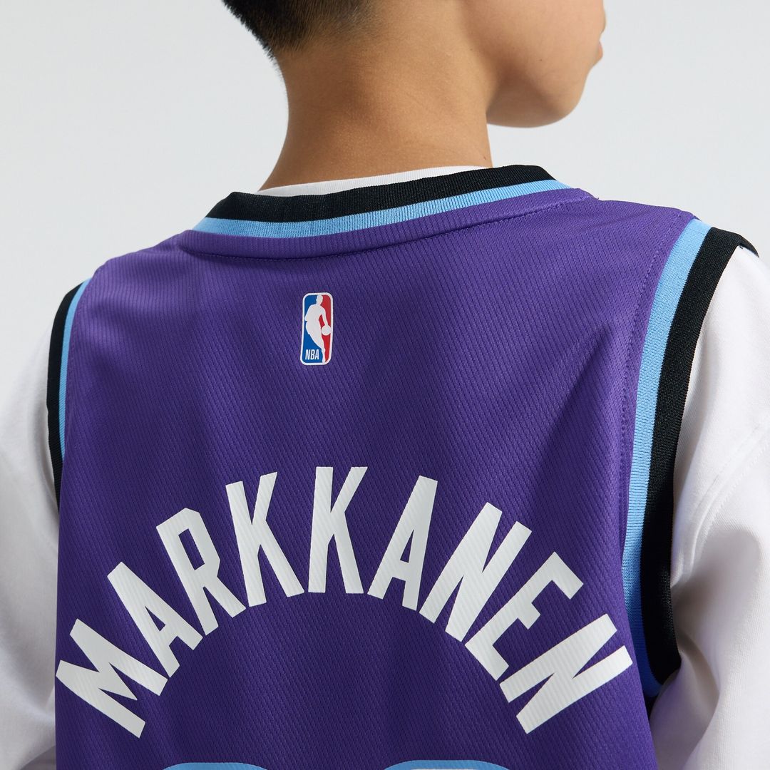 Utah Jazz Lauri Markkanen Fanatics Youth Fast Break Replica Jersey - Icon Edition - Purple Team Jersey Sports Fan Apparel