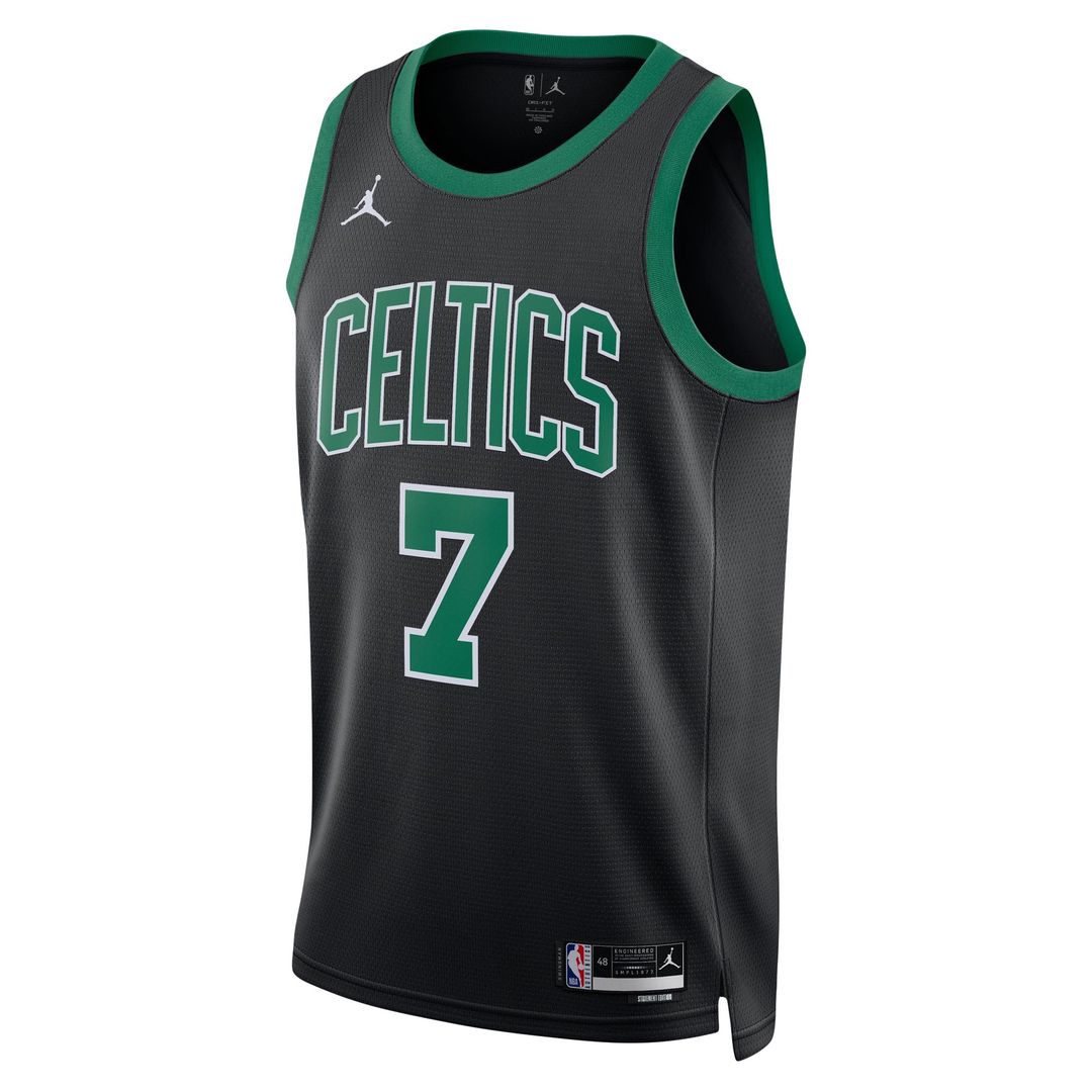 Boston Celtics Jaylen Brown Jordan Brand Unisex Swingman Jersey - Statement Edition - Black Team Jersey Sports Fan Apparel