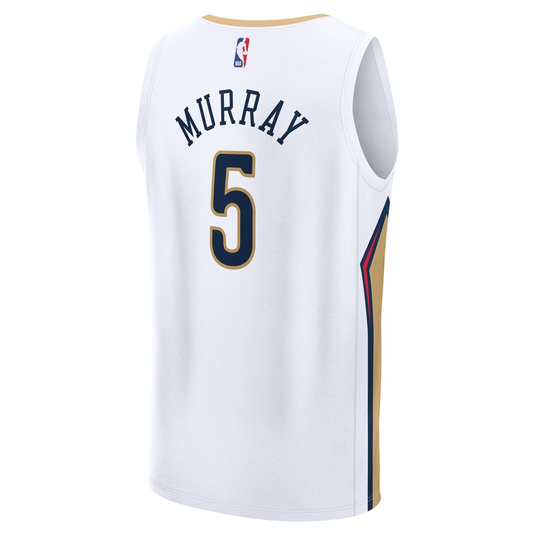 New Orleans Pelicans Dejounte Murray Fanatics Fast Break Replica Player Jersey - Association Edition - White Team Jersey Sports Fan Apparel