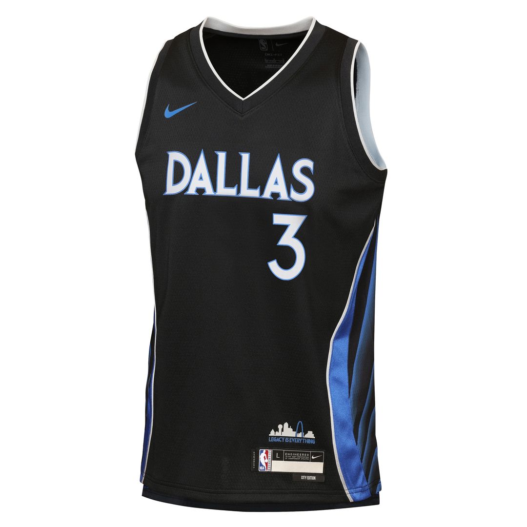 Dallas Mavericks Anthony Davis Nike Youth 2025/26 City Edition Swingman Jersey - Black Team Jersey Sports Fan Apparel