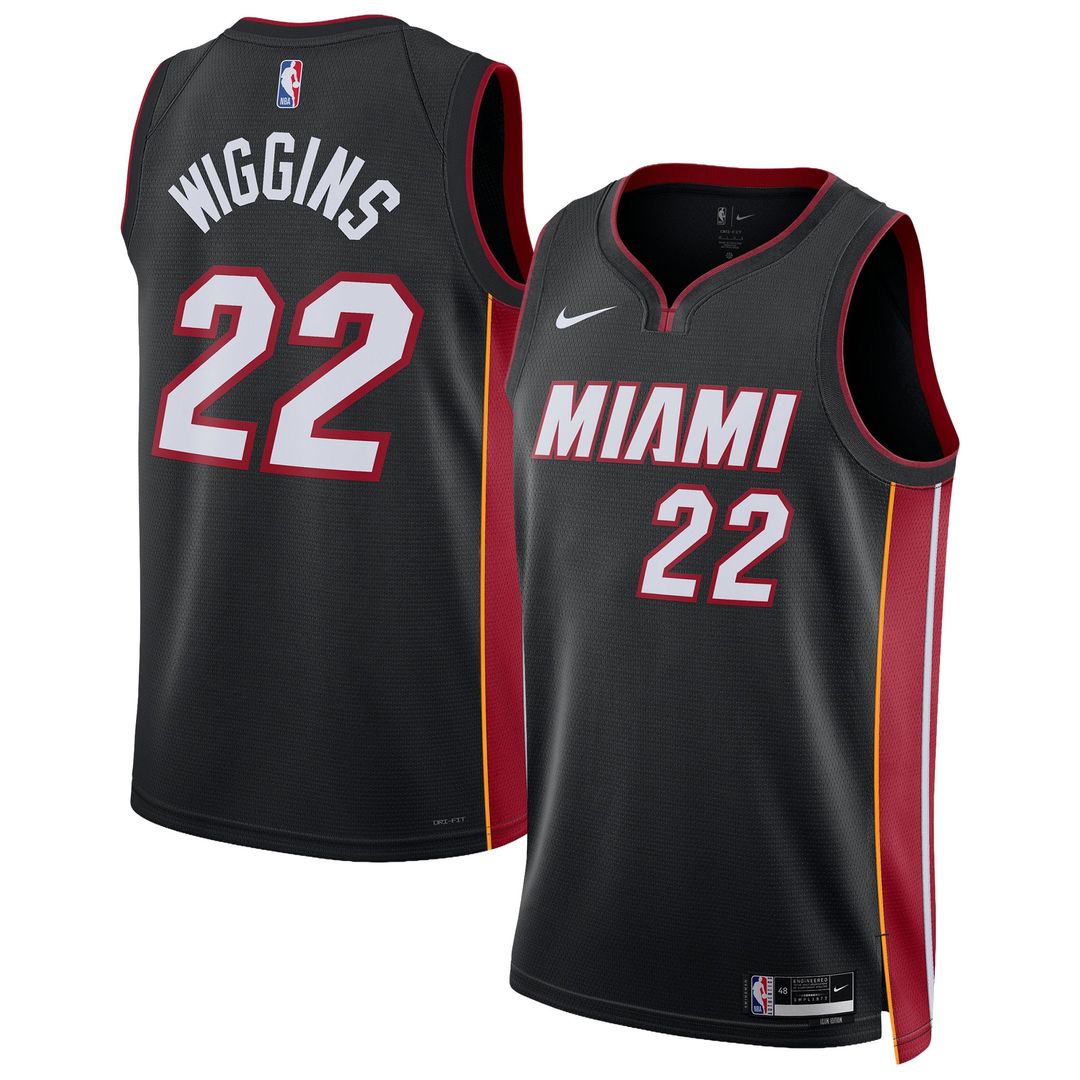 Miami Heat Andrew Wiggins Nike Unisex Swingman Player Jersey - Icon Edition - Black Team Jersey Sports Fan Apparel
