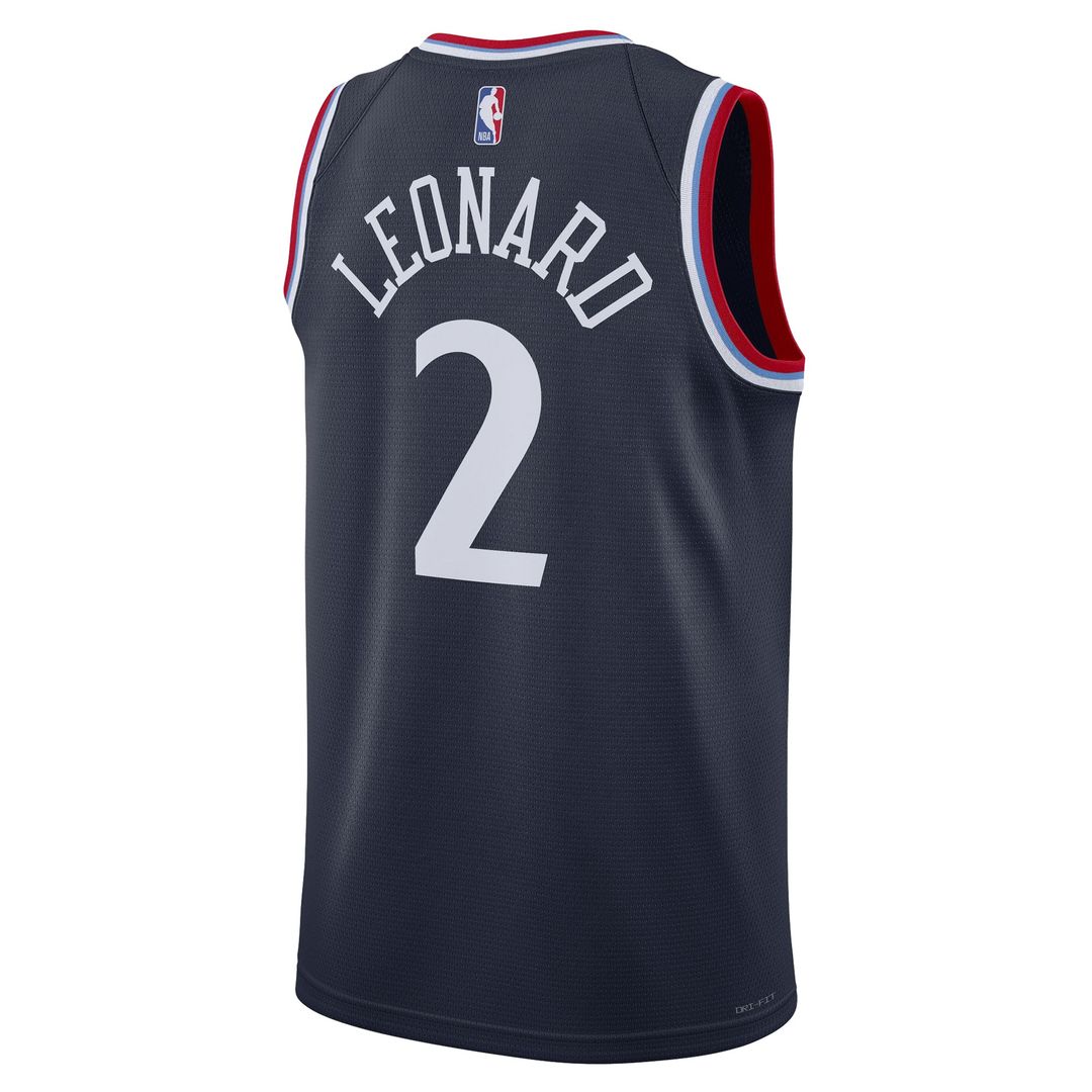 LA Clippers Kawhi Leonard Nike Unisex 2024/25 Swingman Jersey - Navy - Icon Edition Team Jersey Sports Fan Apparel