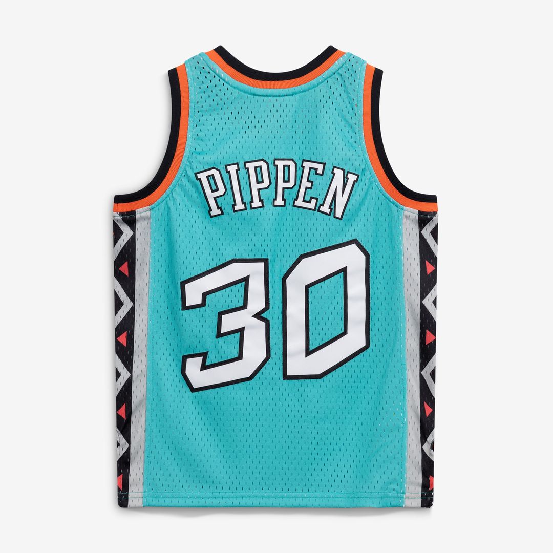 Scottie Pippen 1996 NBA All - Star Game Mitchell & Ness Youth Hardwood Classics Swingman Jersey - Teal Team Jersey Sports Fan Apparel