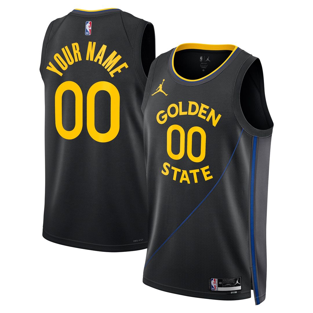 Golden State Warriors Jordan Brand Unisex 2024/25 Custom Swingman Jersey - Statement Edition - Black Team Jersey Sports Fan Apparel