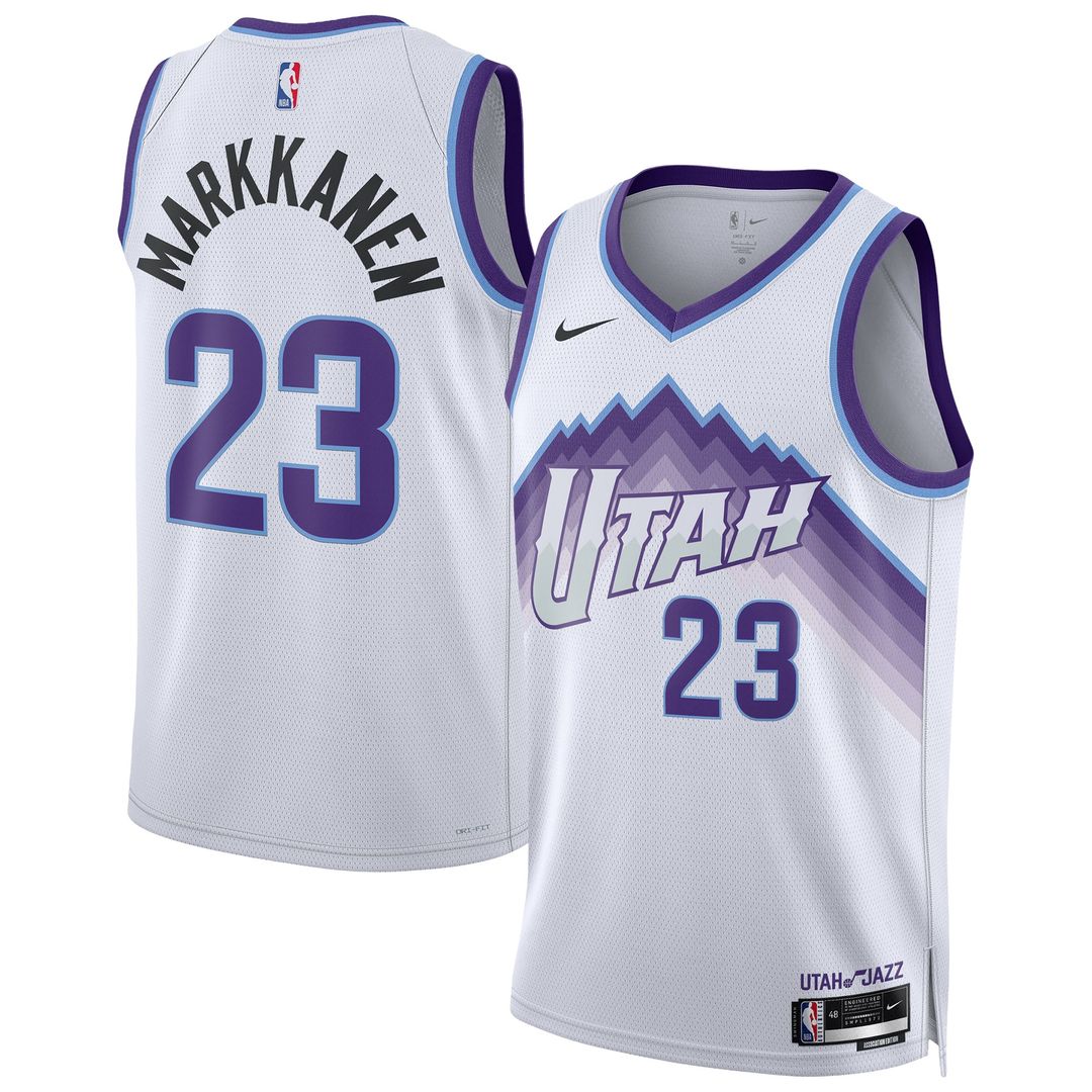 Utah Jazz Lauri Markkanen Nike Unisex Swingman Jersey - Association Edition - White Team Jersey Sports Fan Apparel