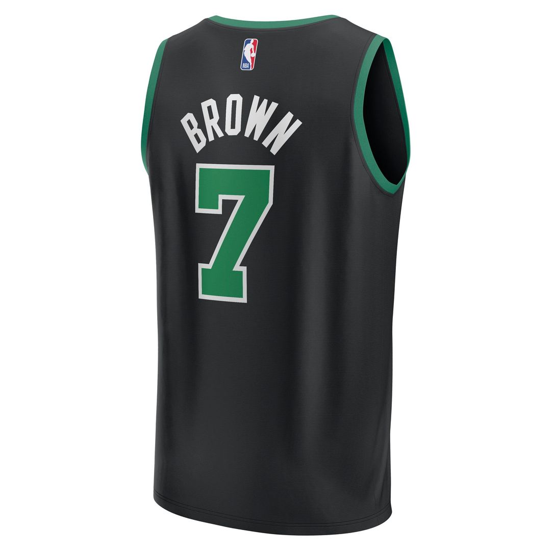Boston Celtics Jaylen Brown Fanatics Youth Fast Break Replica Player Jersey - Statement Edition - Black Team Jersey Sports Fan Apparel