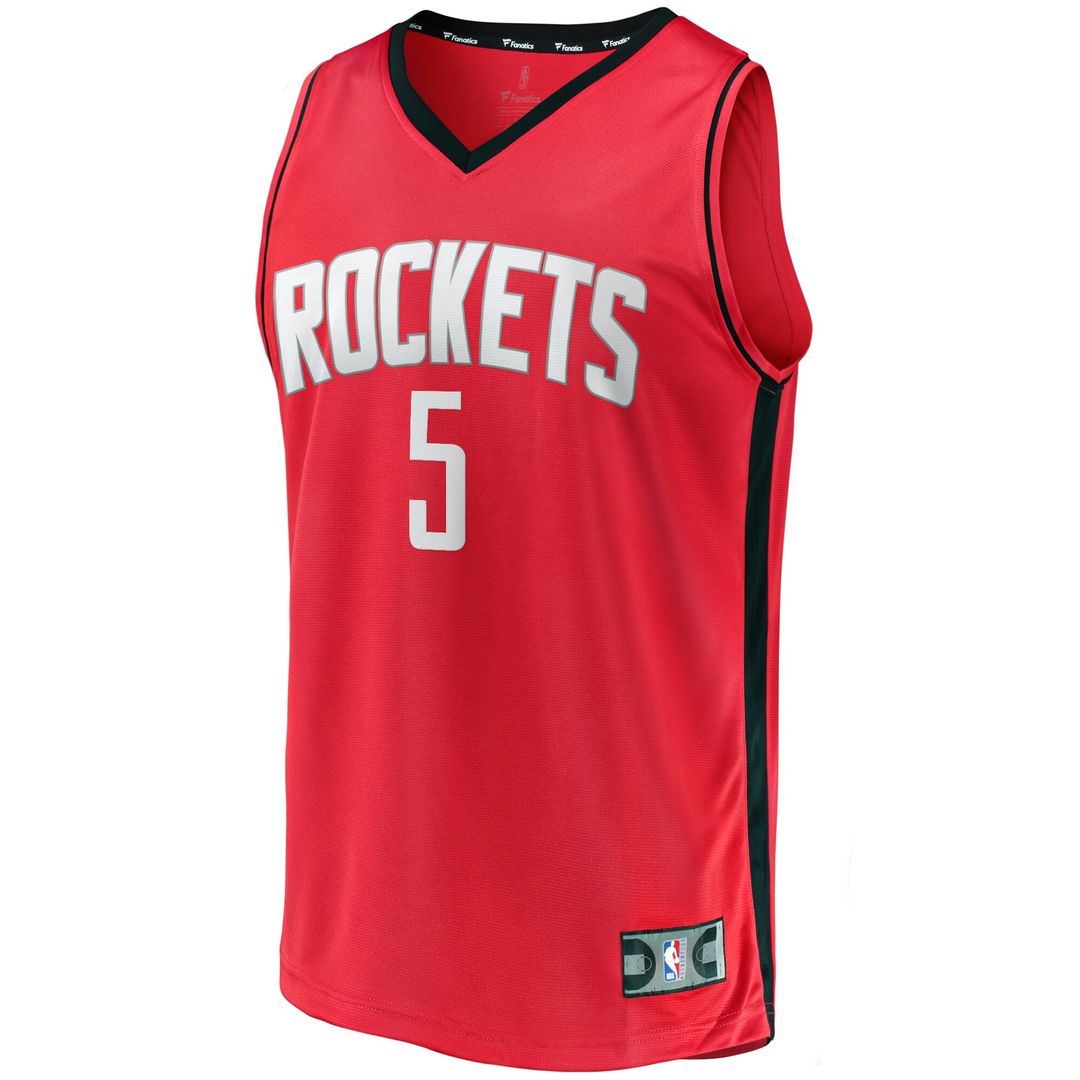 Houston Rockets Fred VanVleet Fanatics Youth Fast Break Replica Player Jersey - Icon Edition - Red Team Jersey Sports Fan Apparel