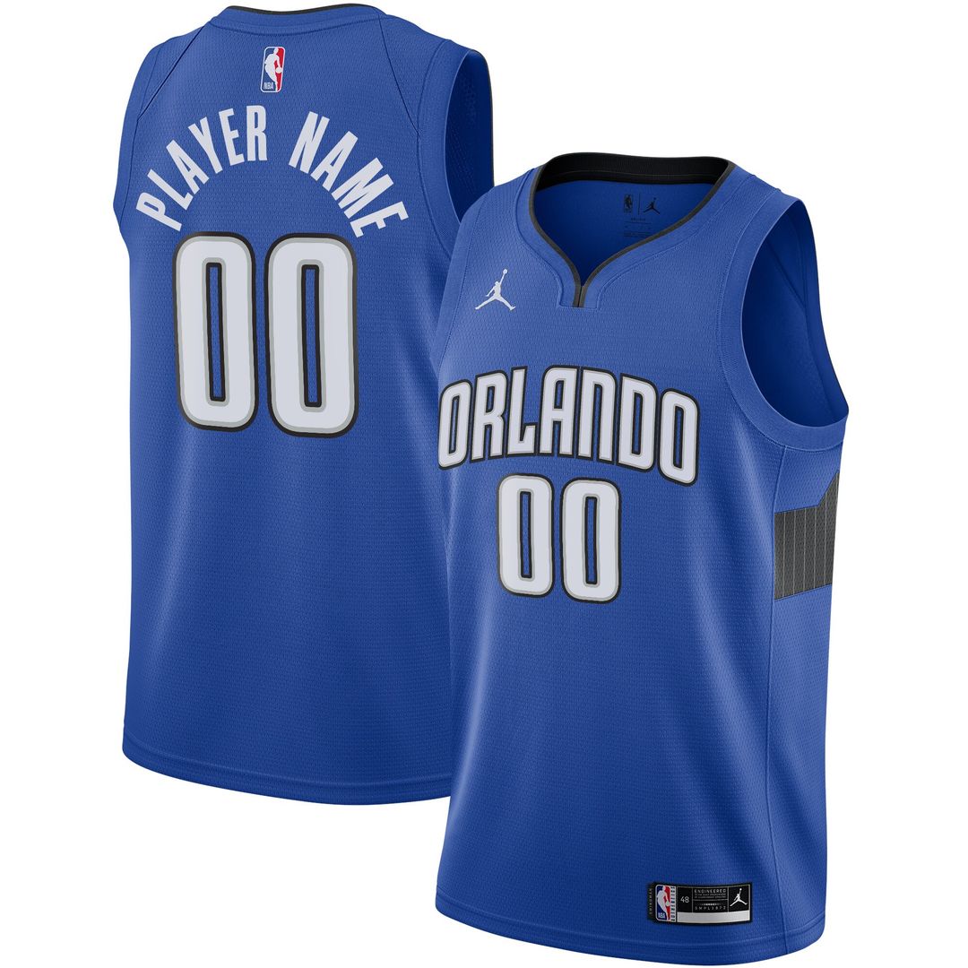 Orlando Magic Jordan Brand Swingman Custom Jersey - Statement Edition - Blue Team Jersey Sports Fan Apparel