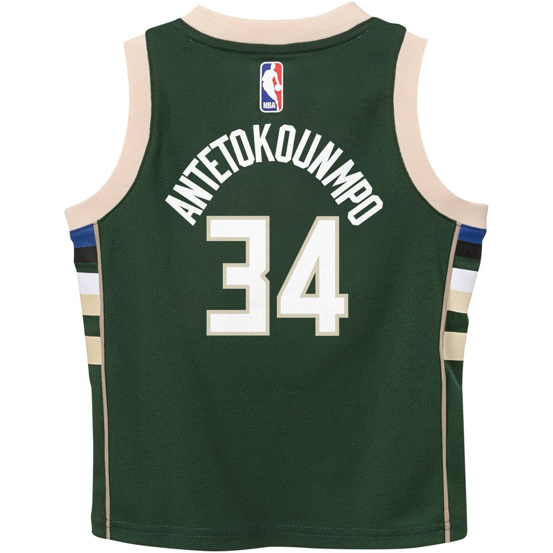 Milwaukee Bucks Giannis Antetokounmpo Nike Preschool Swingman Player Jersey - Icon Edition - Hunter Green Team Jersey Sports Fan Apparel