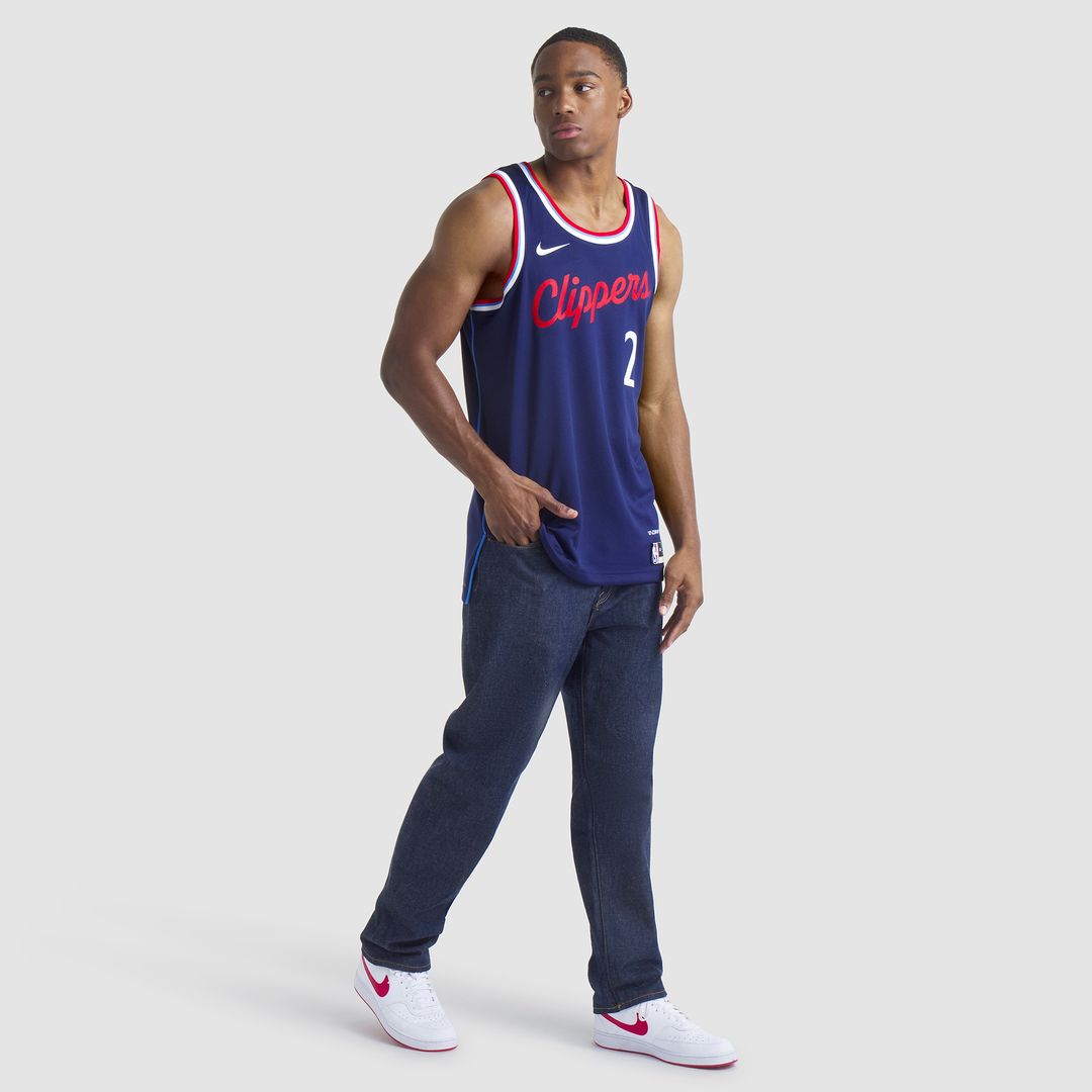 LA Clippers Kawhi Leonard Nike Unisex 2024/25 Swingman Jersey - Navy - Icon Edition Team Jersey Sports Fan Apparel