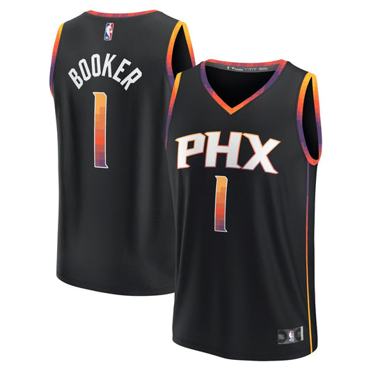 Phoenix Suns Devin Booker Fanatics Youth Fast Break Player Jersey - Statement Edition - Black Team Jersey Sports Fan Apparel