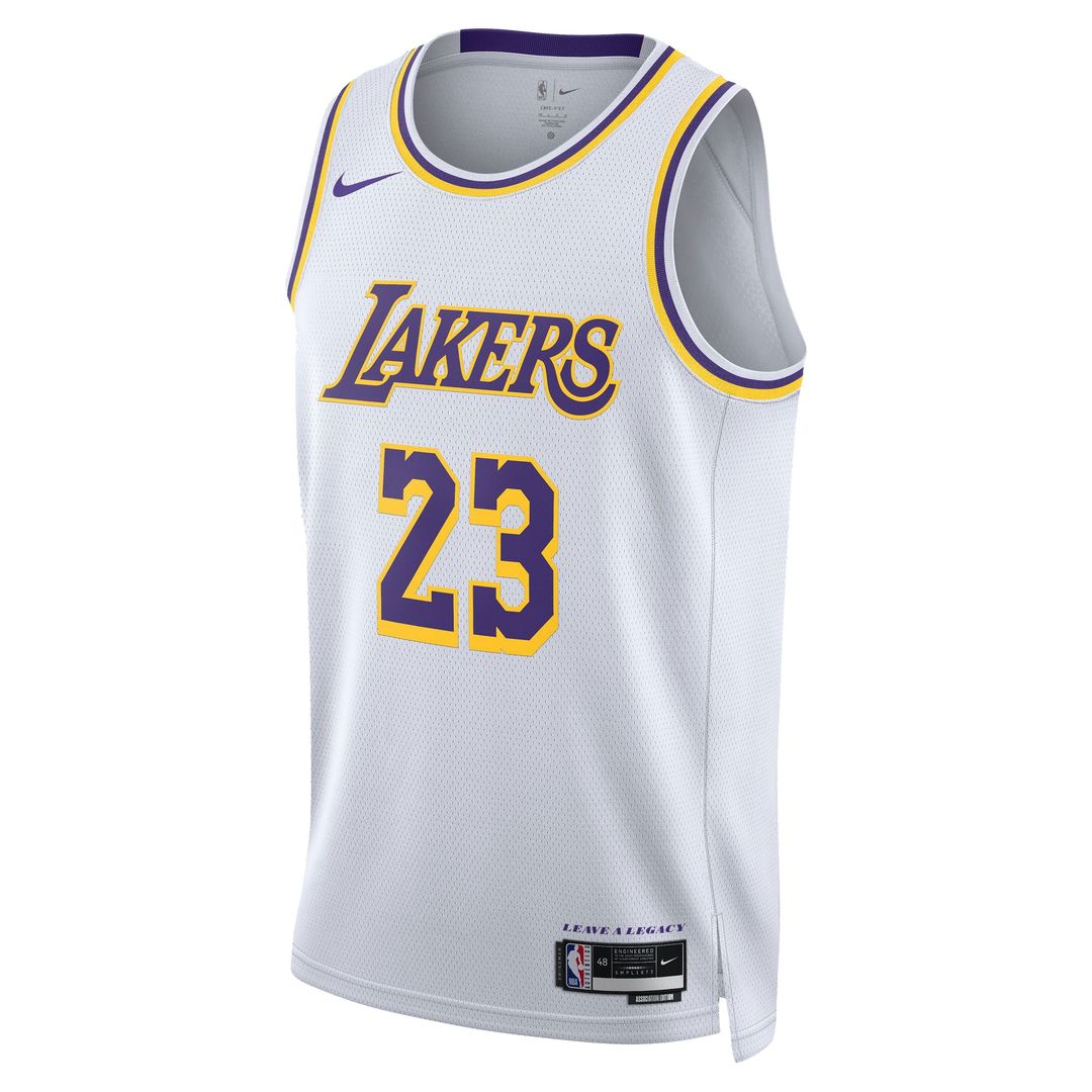 Los Angeles Lakers LeBron James Nike Unisex Swingman Jersey - Association Edition - White Team Jersey Sports Fan Apparel
