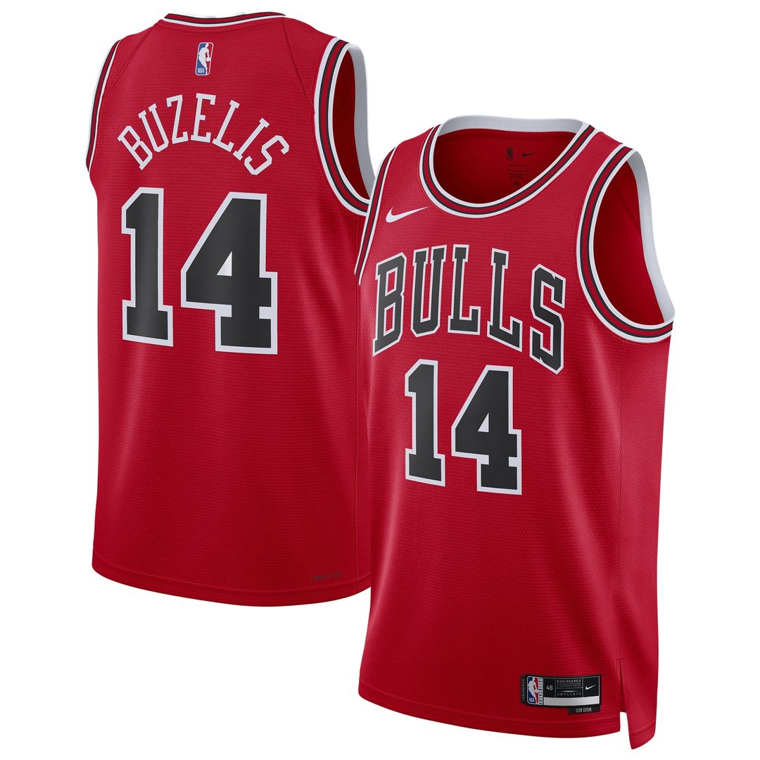 Chicago Bulls Matas Buzelis Nike Unisex Swingman Player Jersey - Icon Edition - Red Team Jersey Sports Fan Apparel